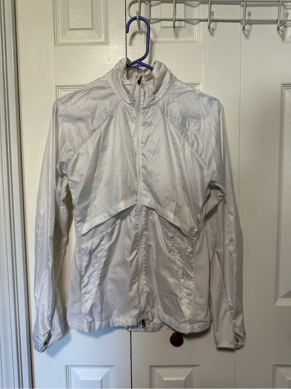 White Lightweight Women's Running Jacket